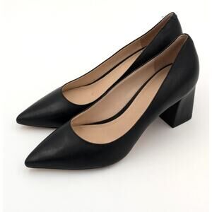 Marc Fisher LTD Zala Women's Block Heel Pointy Toe Pump Black  size US8.5M